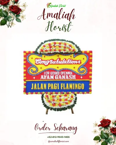 Bunga Papan Congratulation di Bincar